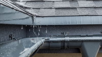 Gutter System Before Repair